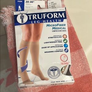 Beige Compression Socks